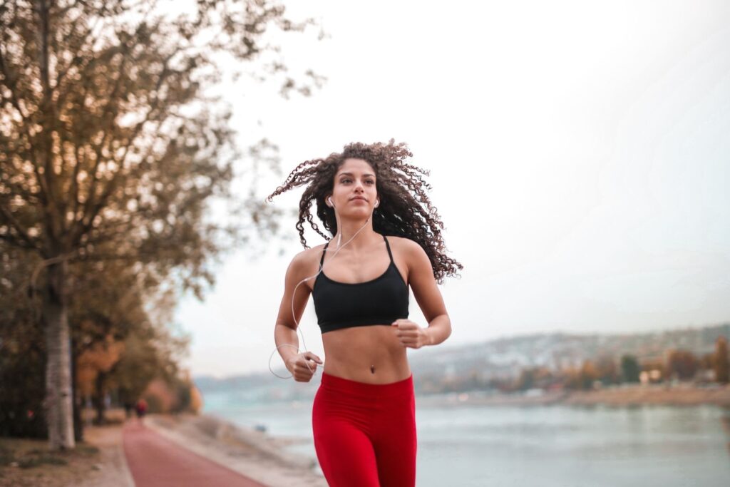 Lady Doing Cardio Exercise